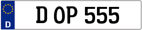 Trailer License Plate